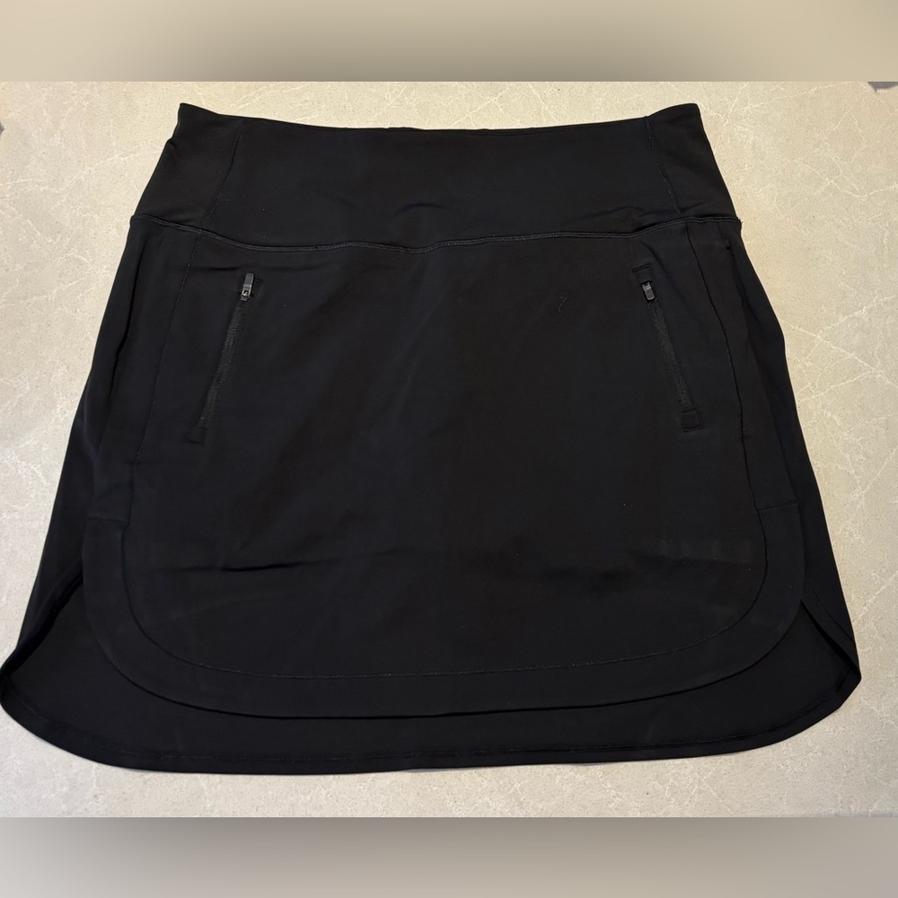 Black Athleta Golf Skirt with Zipper Pockets Shorts
